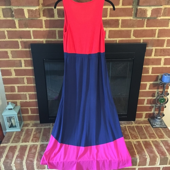 Color Block High-Low Dress - Picture 2 of 2